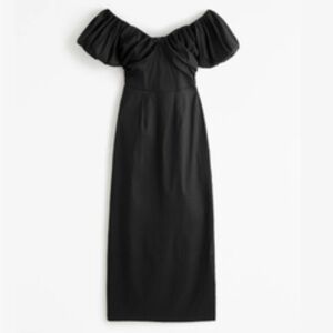 Black midi dress never worn!